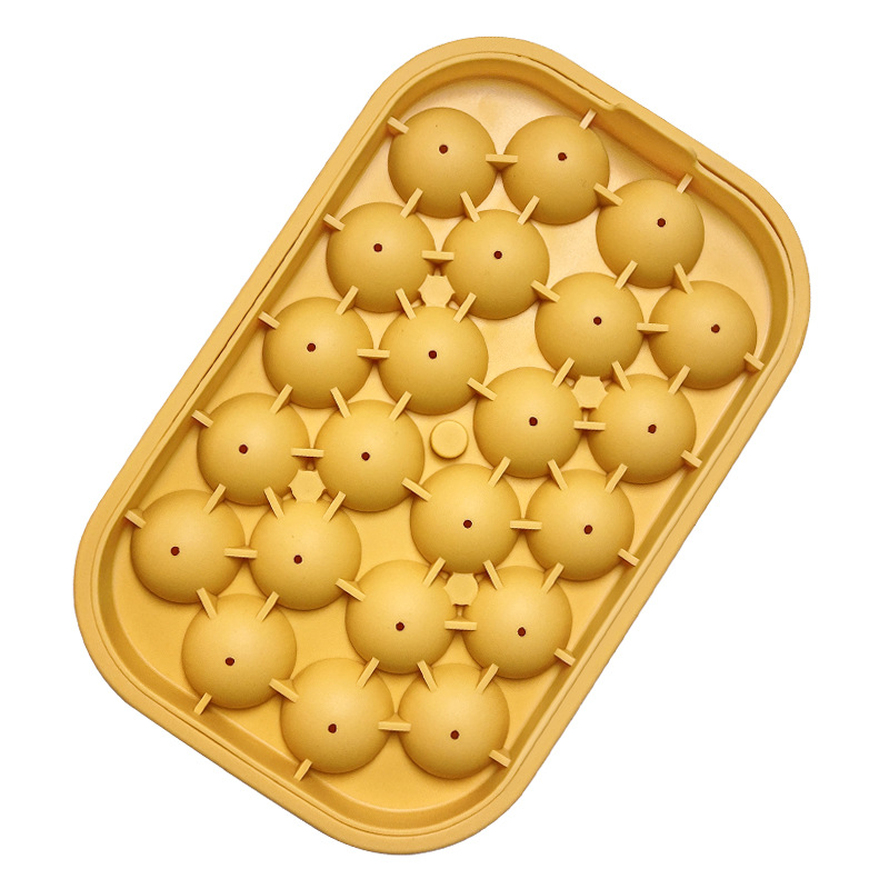 22 molde de hockey sobre hielo caja de hielo bandeja de hielo cubo de hielo hogar silicona haciendo prensado esférico herramienta abrasiva almacenamiento caja de hielo