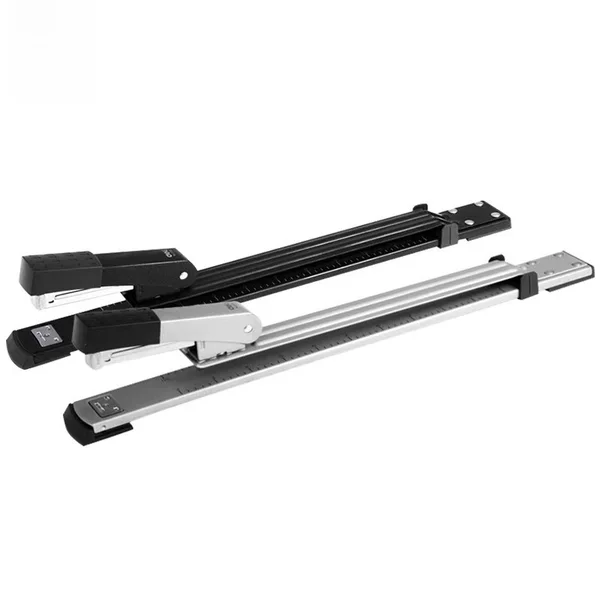 Deli 0334 Long-Arm Stapler Saddle Stapler A3 Paper Book Center-Stitching Extended Stapler for Binding 20 Sheets