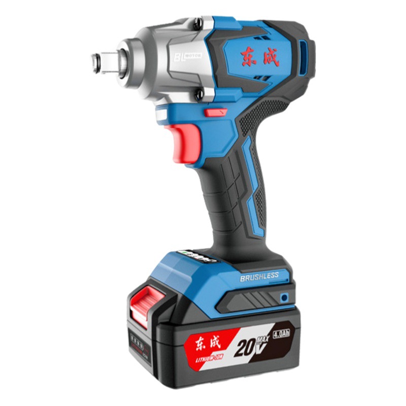 Llave de Impacto Eléctrica Dongcheng al por Mayor, Llave de Impacto Eléctrica de Alto Torque, Destornillador Eléctrico, Herramienta Eléctrica Recargable, Herramienta de Llave Eléctrica