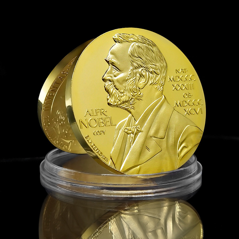 Nobel Prize Gold-Plated Coin Medal Commemorative Coin Portrait of Scientists Inventors Team Honor Commemorative Gift 40mm Nobel Prize Gold-Plated Coin Medal Commemorative Coin Portrait of Scientists Inventors Team Honor Commemorative Gift 40mm