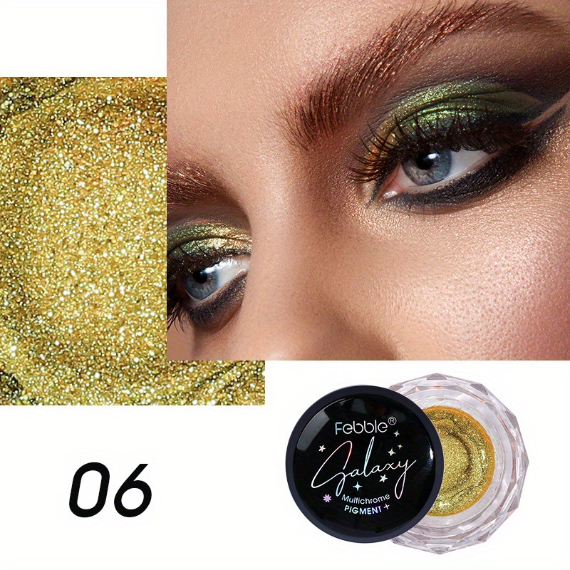 USHAS transfronterizo punto explosivo perla sombra de ojos 6 colores perla sombra de ojos líquida brillante brillante sombra de ojos líquida crema de ojos