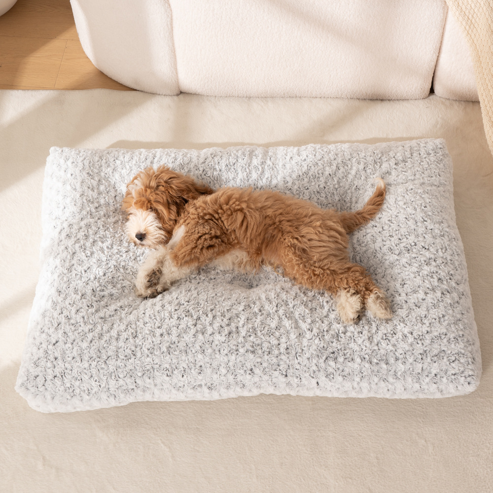 Cojín de mascotas, cojín de peluche largo, invierno cálido para dormir, cojín de mascotas, cama para perros, comodidad para perros, perros, perros, perros, pet