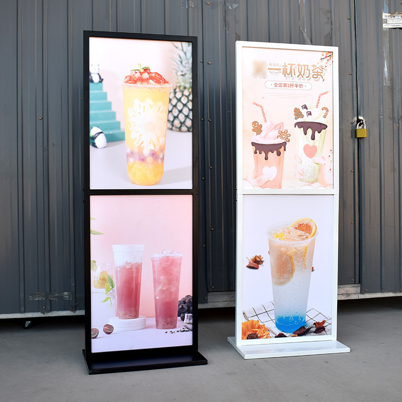 Apple Floor-Standing Display Stand Kt Board Advertising Rack Mall Display Stand Water-Based Display Rack Pop Poster Rack
