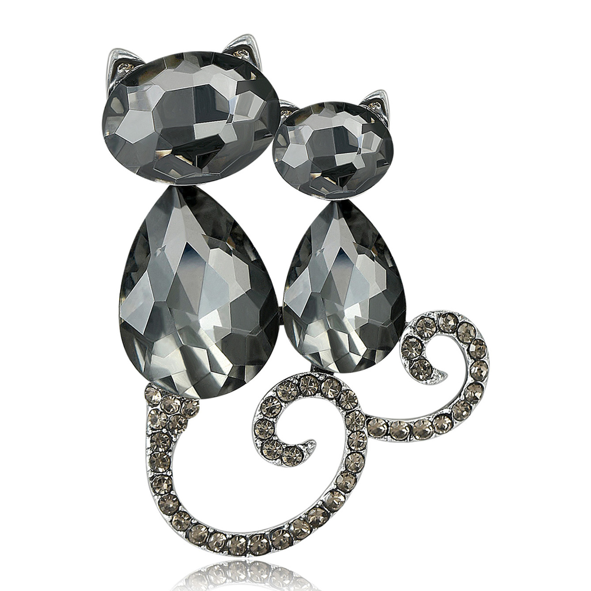Spilla donna vintage perla cristallo farfalla fiore cigno spilla_voghion.com
