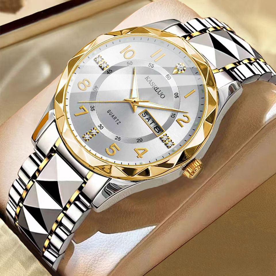2026 New Genuine Dual Calendar Fashion Waterproof Luminous Business High-End Mechanical Quartz Wristwatch Men's Watch_voghion.com