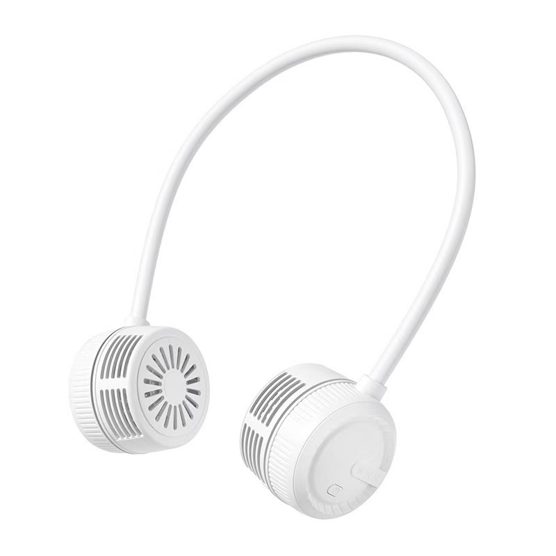 Ventilador de cuello giratorio transfronterizo silencioso deportes al aire libre pequeño ventilador USB mini ventilador eléctrico portátil de cuello pequeño