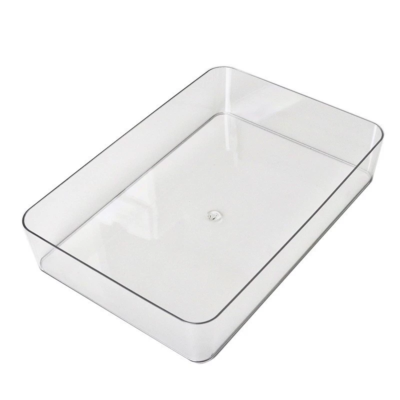Drawer Partition Storage Box, PET Transparent Organizer, Multiple Sizes (Small–XL)