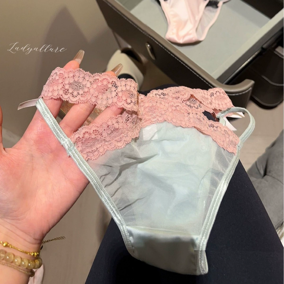 Сексуальное нижнее белье, кружевные удобные брюки с бантом, французский стиль, кружевное платье