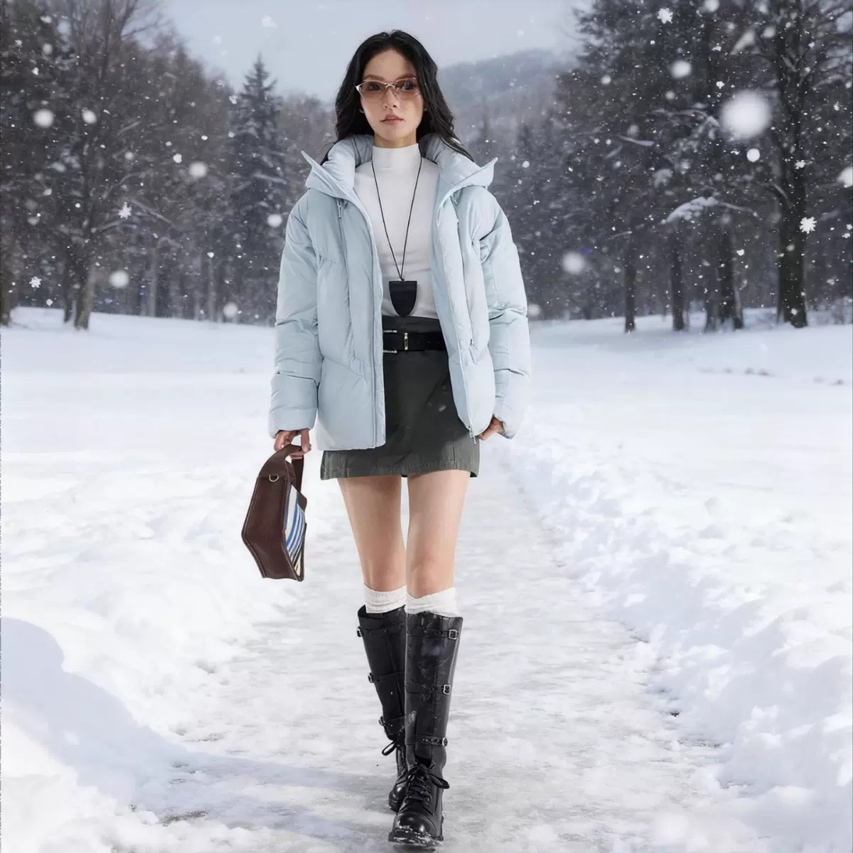 2025时尚休闲运动连帽冲锋棉服潮流保暖棉服棉衣加厚男女超轻户外