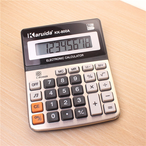 Calculator 800A metal desktop electronic calculator 8-bit business multi-function computer office supplies