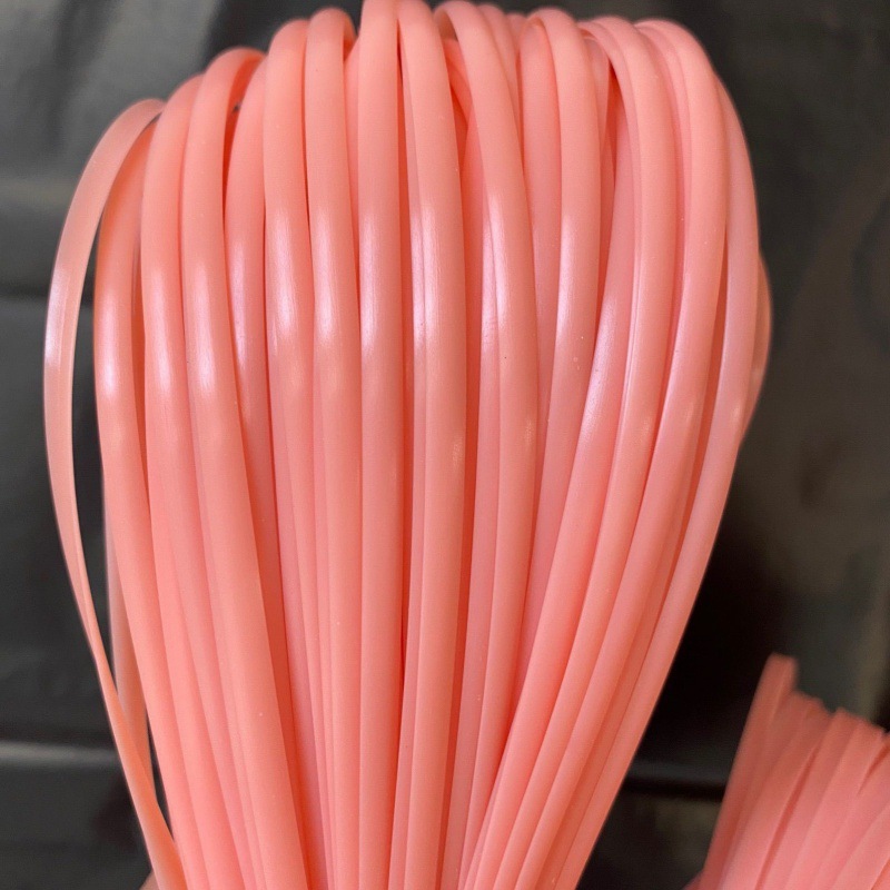 Imitación de ratán 5mm material de tejido de ratán plano hilo de ratán bolsa tejida de ratán de imitación bricolaje sellado de ratán de plástico hecho a mano