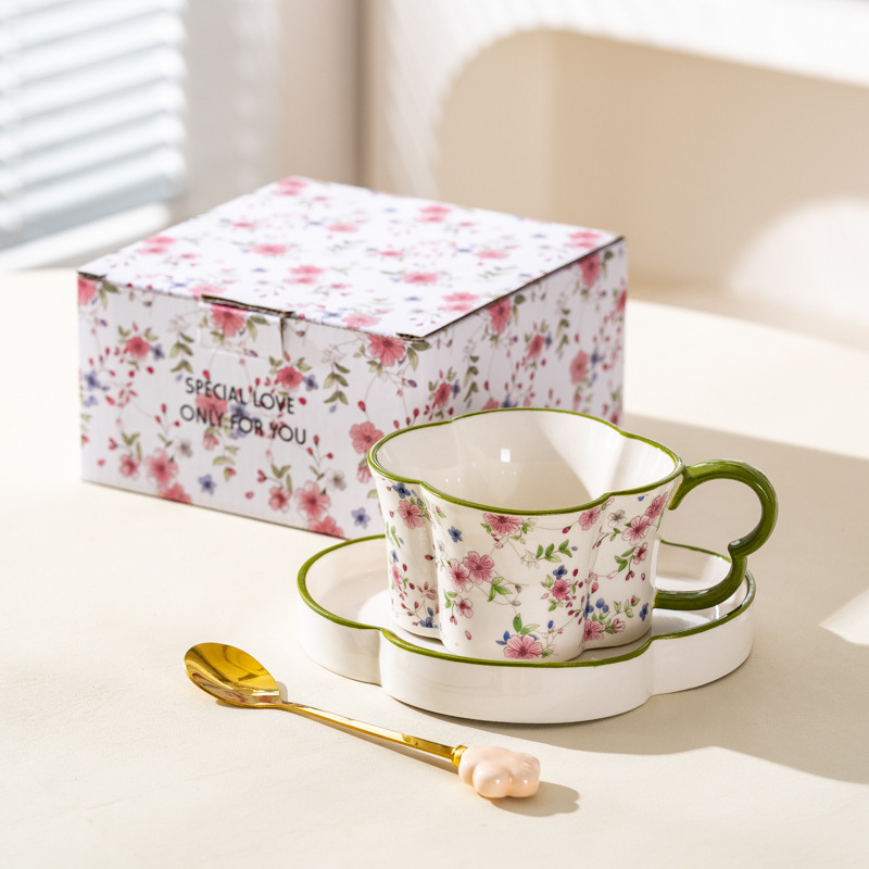 Tazas de café de alta calidad, tazas de té de la tarde de alta calidad, caja de regalo, regalo de boda, regalo de mano