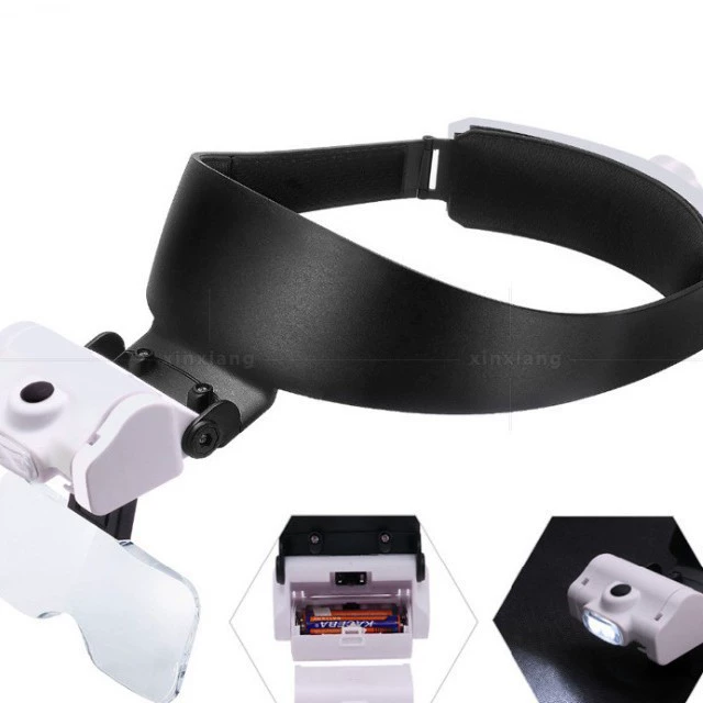 Аккумулятор Новый светодиодный свет увеличительное стекло Обнаружение печатной платы Ремонт считывающий насадка губчатая подкладка 82000J