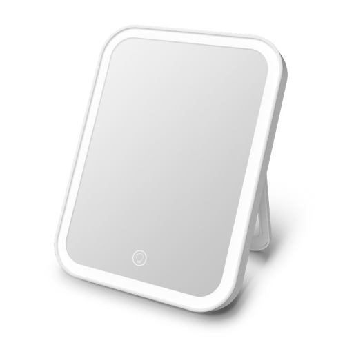 LED makeup mirror with light fill-in desktop desktop makeup mirror female folding internet celebrity student dormitory beauty small mirror