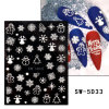 Nail stickers, cartoon fake nails for nails, suitable for import, new collection, wholesale, with snowflakes