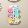 #7 Mixed color A style [6-piece set with card] 4cm pearlescent five-petal flower style