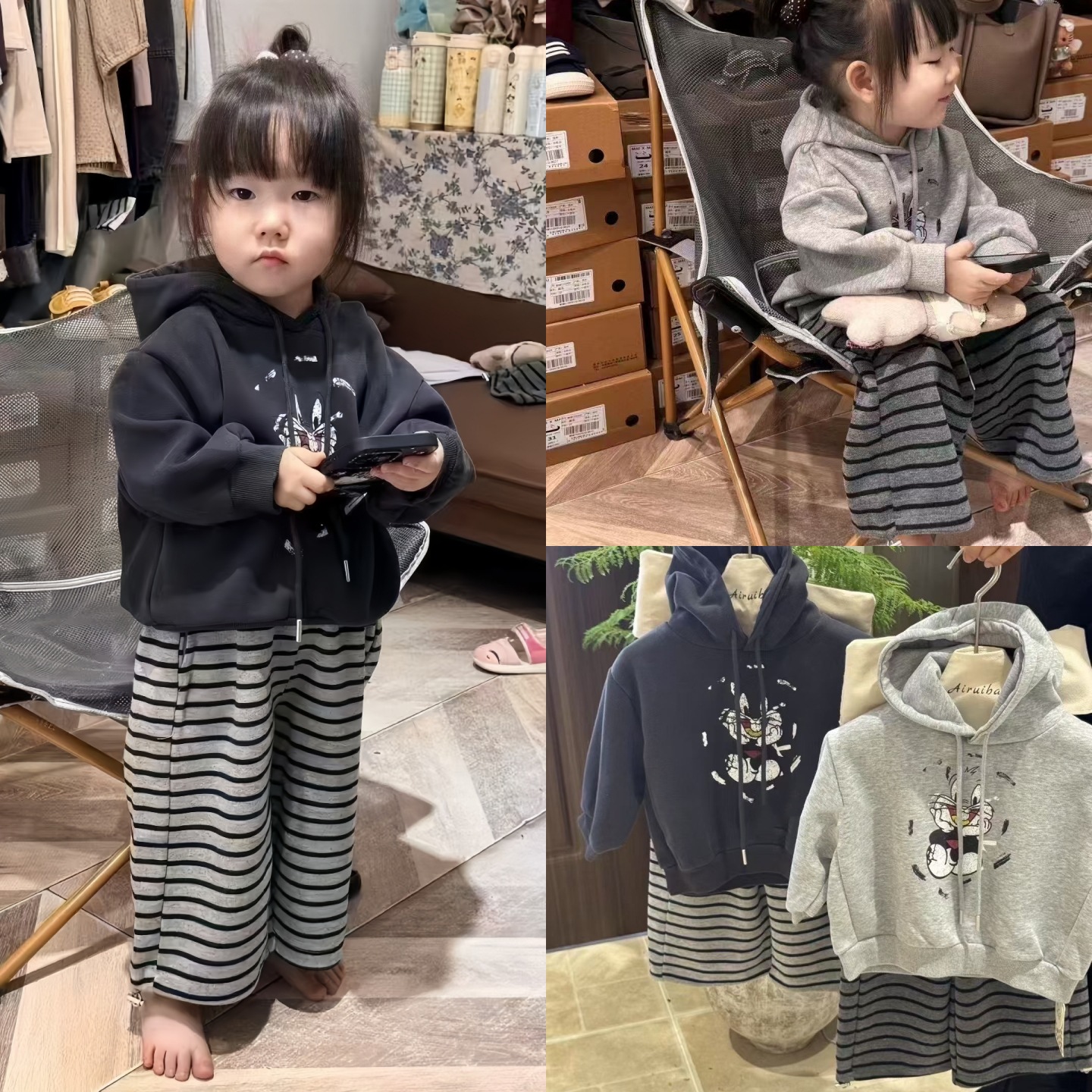 Children's Autumn Outfit 2026 New Style Girls' Spring and Autumn Pants Sports Tops Boys' Stylish Sweatshirt Sweatpants Running