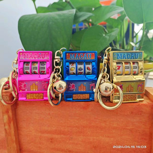 Macau Slot Machine Lucky 777 Fruit Machine Lottery Machine Zhuanzhuanle Travel Souvenir Creative Gift Wholesale