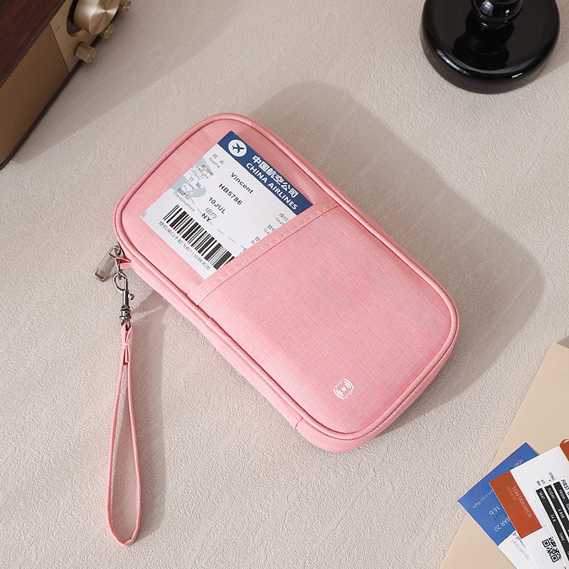 Bolso de pasaporte catiónico transfronterizo, posición de tarjeta múltiple, certificado de registro multifuncional, bolso de tarjeta de billetera portátil para viajes de negocios
