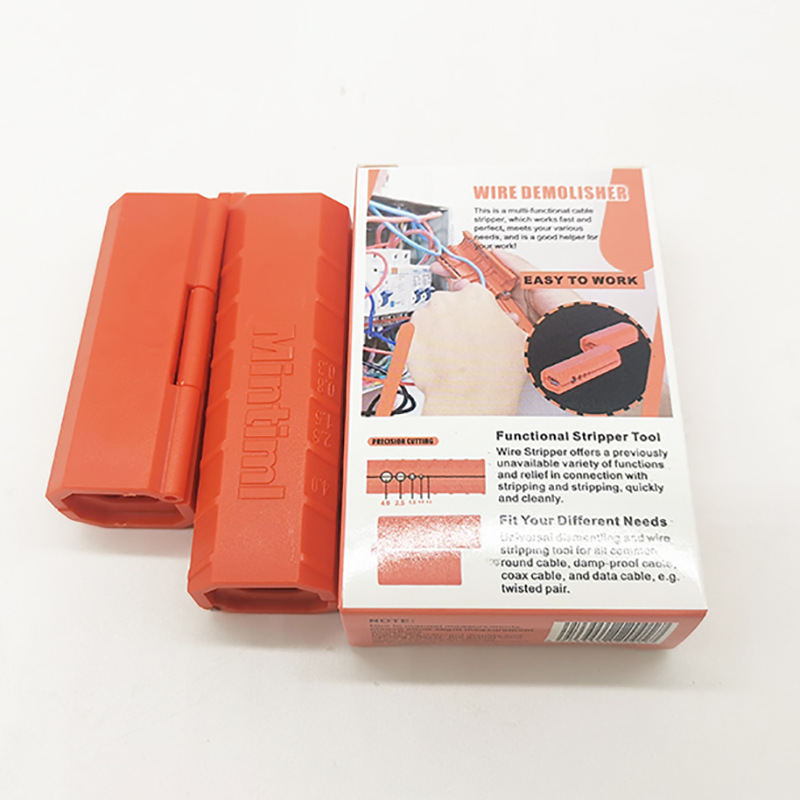 新品便携式电线剥线器 portable wire cutter 手动旋转电线剥线钳