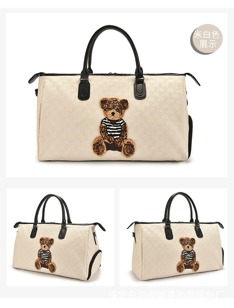 Bolsa de viaje de moda separación húmeda y seca hombres y mujeres de corta distancia portátil de un solo hombro con estuche de carro almacén de zapatos independiente Gimnasio Deportivo