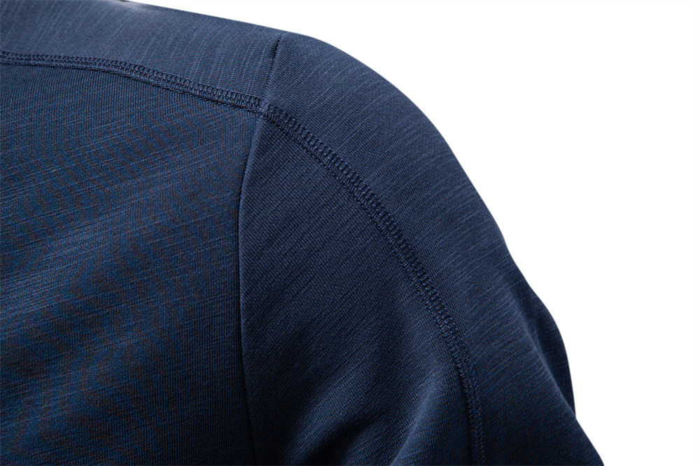 Giacca in jeans da uomo collo baseball business casual autunno inverno_voghion.com