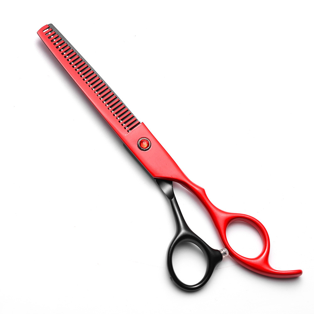 T 6.5inch 검정과 빨강 치과용 가위
