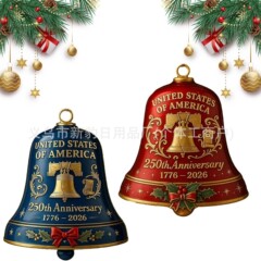 圣诞 United States 250th Anniversary Bell Ornament 250周年纪