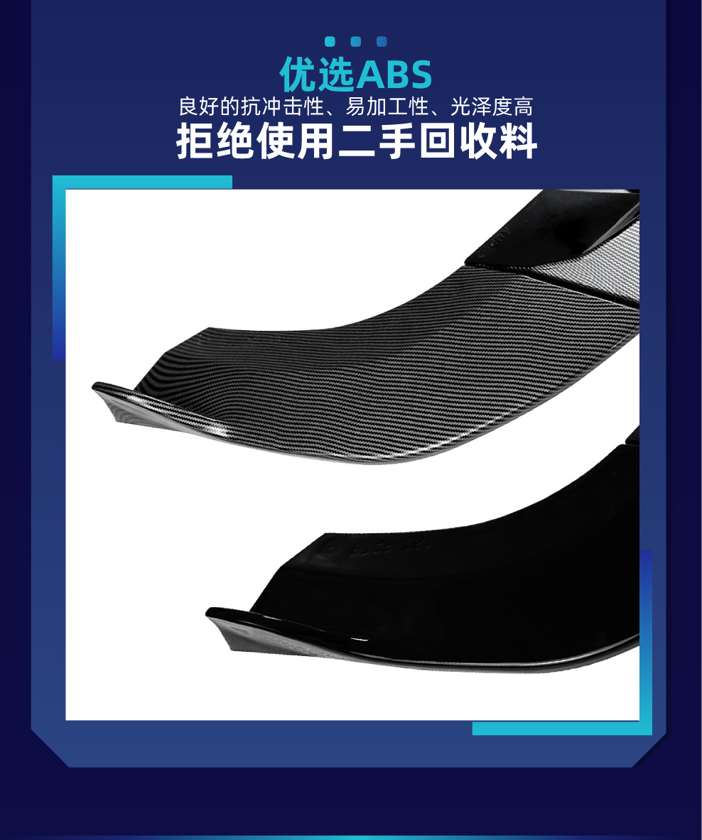 Suitable for Audi Q3 F3 Sportback 2019+ Rear Lip Spoiler Surround Cross-Border Modification