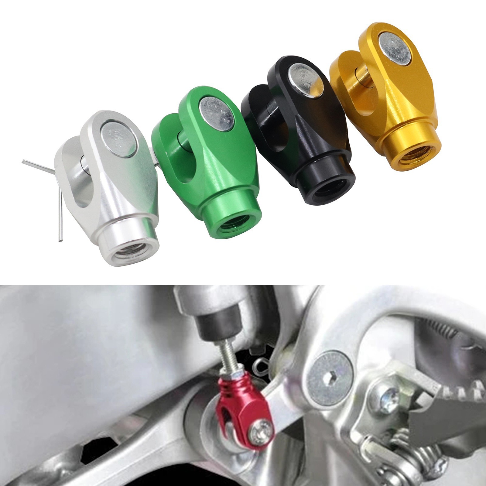 CNC aluminum alloy rear brake connector suitable for Kawasaki KX/KLX series and Suzuki RMZ250