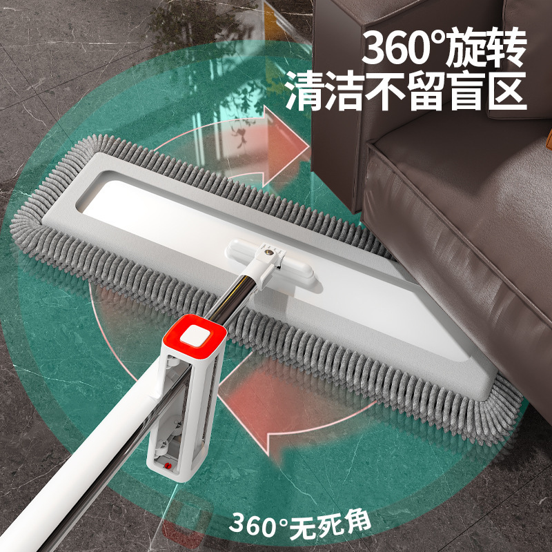 2025 新しいシェニール手洗い可能なフラットモップ家庭用吸収性モップフロアモップホテルユニットモップアーティファクト|undefined