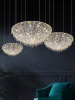 Crystal pendant, modern and minimalistic ceiling lamp for living room for bedroom, hotel room design lights, light luxury style