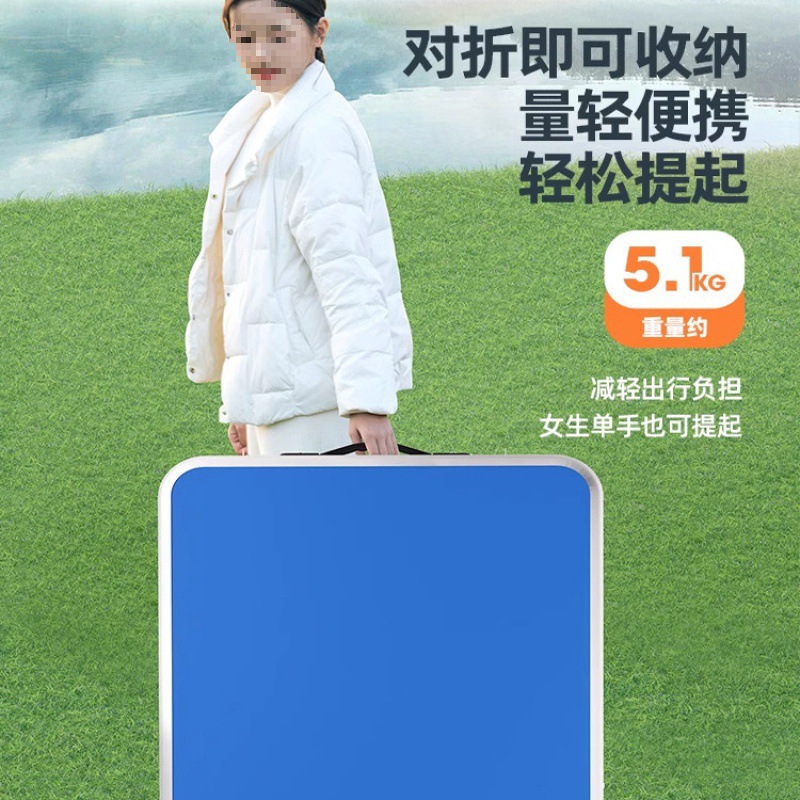 Mesa plegable para estand rectangular decoración portátil ceremonia de inicio de construcción mesa plegable para estand simple mesa de comedor al aire libre