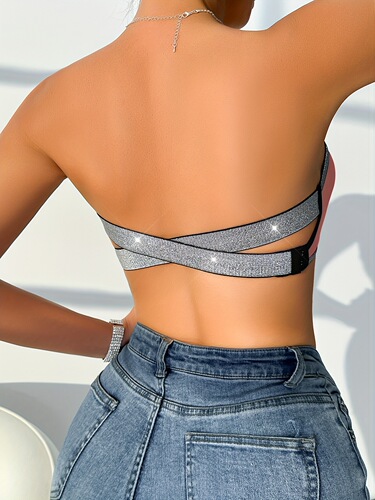 Glamorous Seams Wires Bralette for Women Sparkling