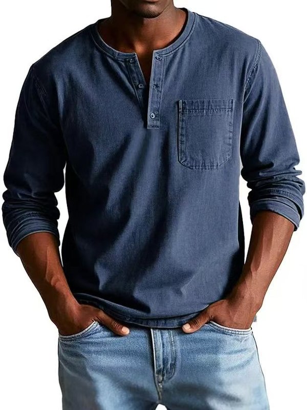 Amazon クロスボーダー メンズ 秋冬 ラウンドネック 長袖 Tシャツ スリムフィット 通気性 プルオーバー カジュアル 長袖 ボトムス シャツ - トップス|undefined