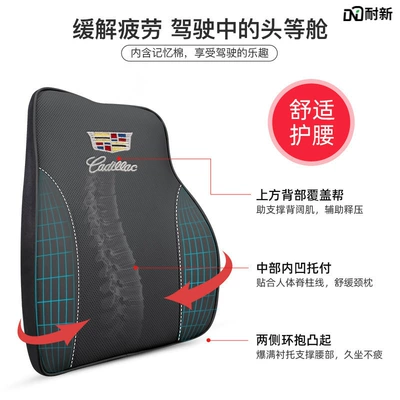Memory Foam Lumbar Pillow, Headrest