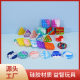 Cross-border new bubble music puzzle decompression silicone keychain mini pendant mouse killer pioneer keychain pendant