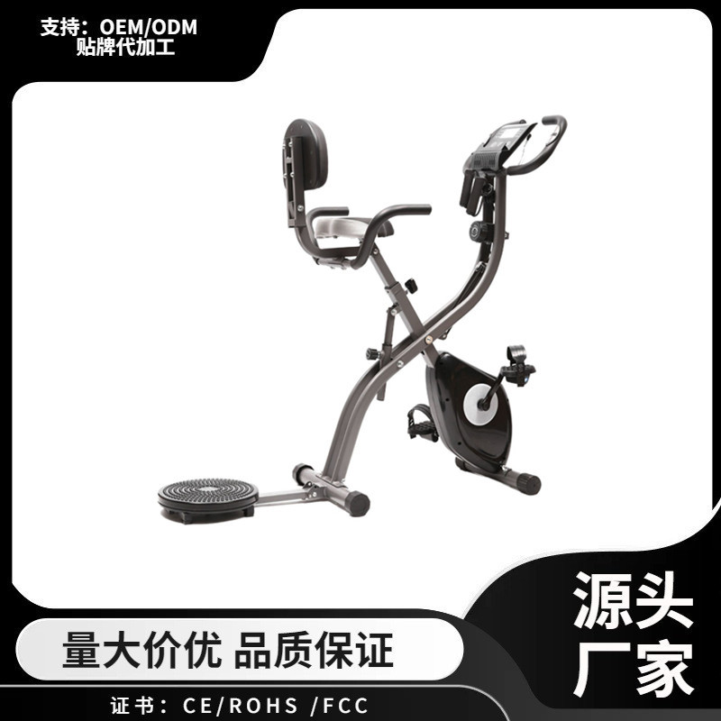 Cross-border Aerobic Fat-burning Magnetically Controlled Spinning Bicycle Indoor Quiet Ride Fitness Bicycle with Twist Waist Plate