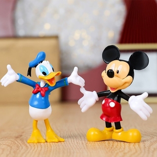 Mickey Mouse House Mickey Minnie Donald Duck Goofy Anime Doll Model Decoration Play House Toy Small Gift