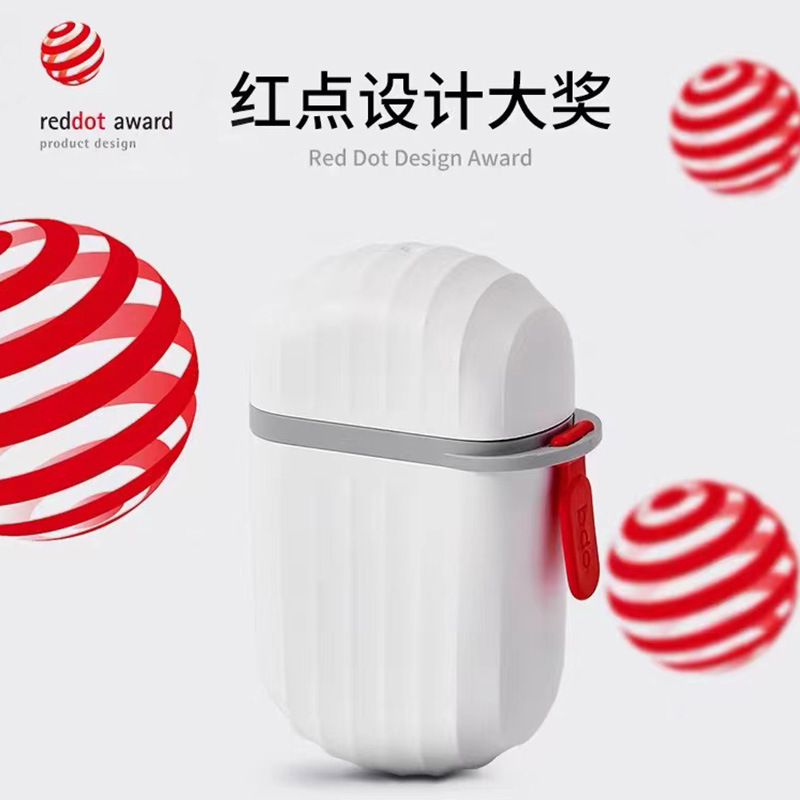 Portable soap box with double-layer drainage, covered square airtight leak-proof travel portable creative soap box bathroom