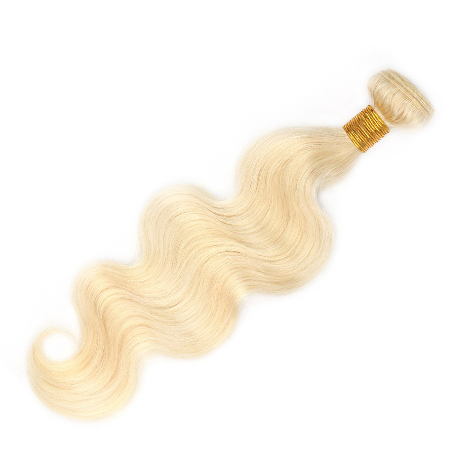 8A 613 color rubio cortina de pelo peluca onda del cuerpo banda de pelo real 613 bandas de pelo
