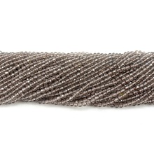 天然刻面切角茶晶圆珠散珠串珠小珠子半成品批发手工DIY手链配件