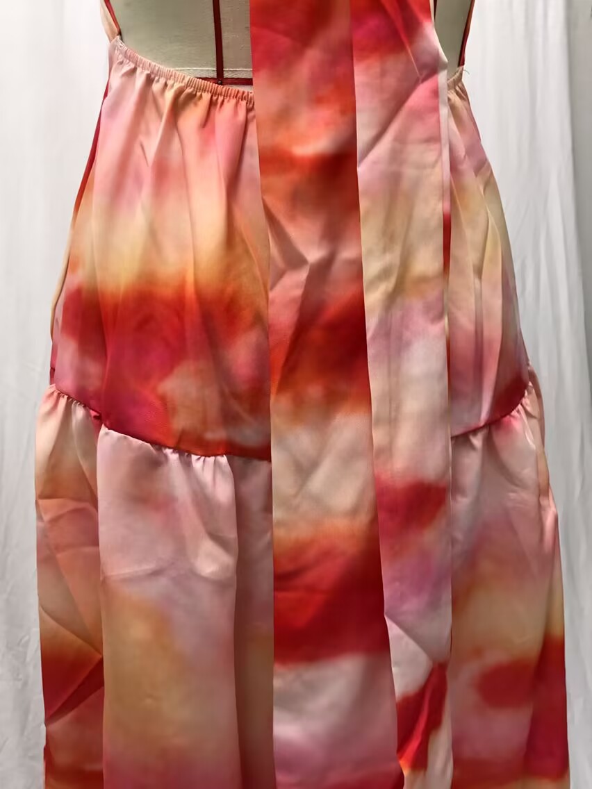 350g Weight Maxi Long Dress Dress Length Type Sleeveless Sleeve Length Swing Dress Dresses Type Polyester Fabric Type Mid Waist Waist Line Holiday, Daily Occasion V Neck Neckline Regular Fit Fit Type Floral Pattern Summer Season Women's Gender Printing Design Vacation Style Wholesale Women's Vacation Printing Floral Holiday Daily V Neck Sleeveless Swing Dress 18