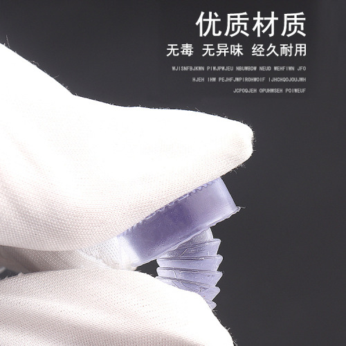 Furniture cabinet anti-collision rubber particles silent transparent PVC soft rubber pad embedded hole plug transparent silicone silencer