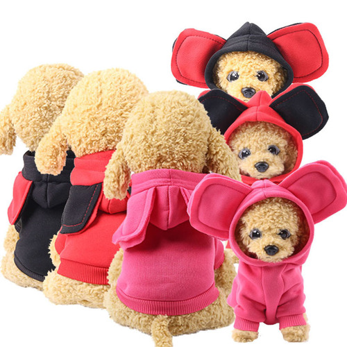 Autumn/Winter Dog Fleece Sweatshirt Trend Brand Two-Sided Sporty Pet Dog and Cat Clothing Outdoor Supply Manufacturer Wholesale