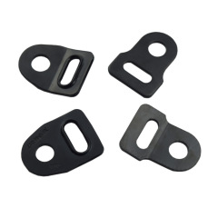The 15-degree 12MM car seatbelt header two-point three-point fixing plate screw fixing plate woven band connection head
