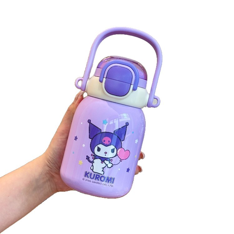 Sanliogou co-brand taza de aislamiento térmico para niños de alto valor facial, taza de paja para bebidas de niñas, taza de estómago especial para la escuela