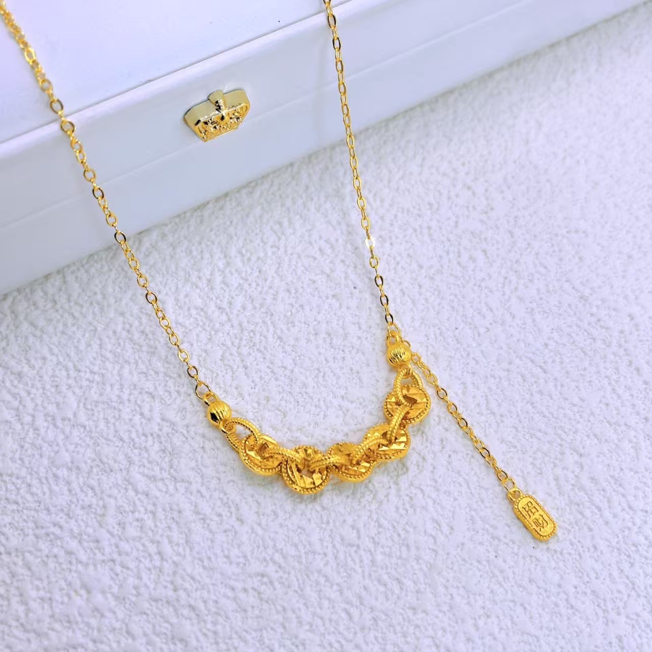 폭발성 구리 동전 구슬 목걸이