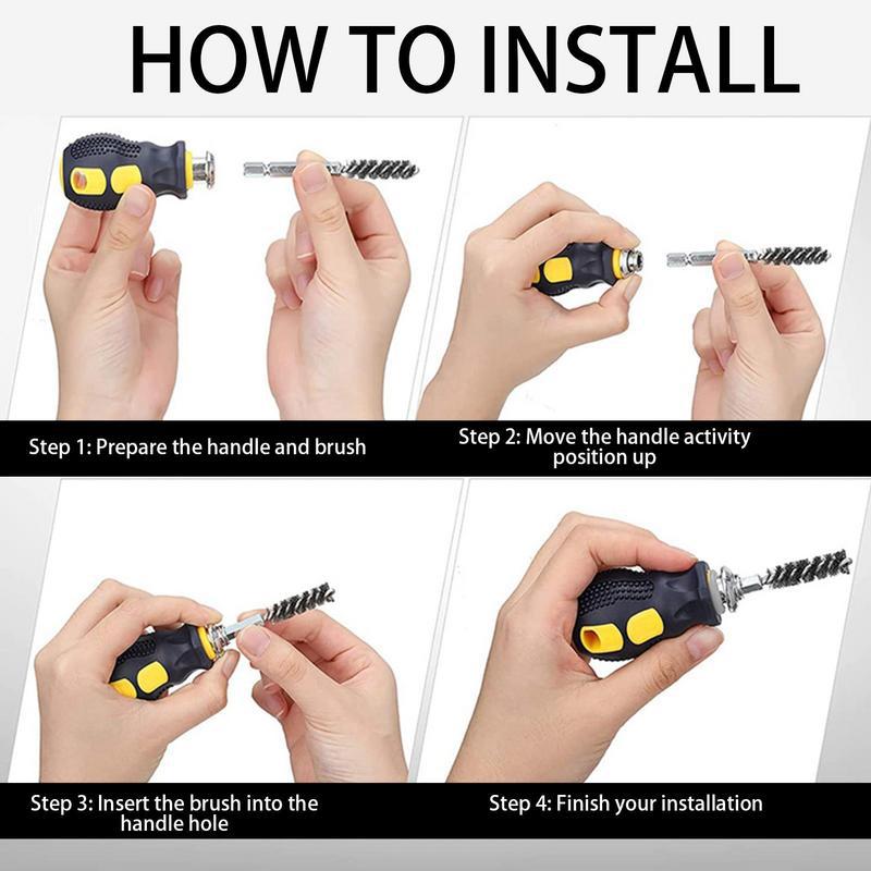 Neue Golfschlägerbürste Sechskantdrahtbürste Edelstahldrahtbürste Rostentfernungsbürste Golfzubehör_voghion.com