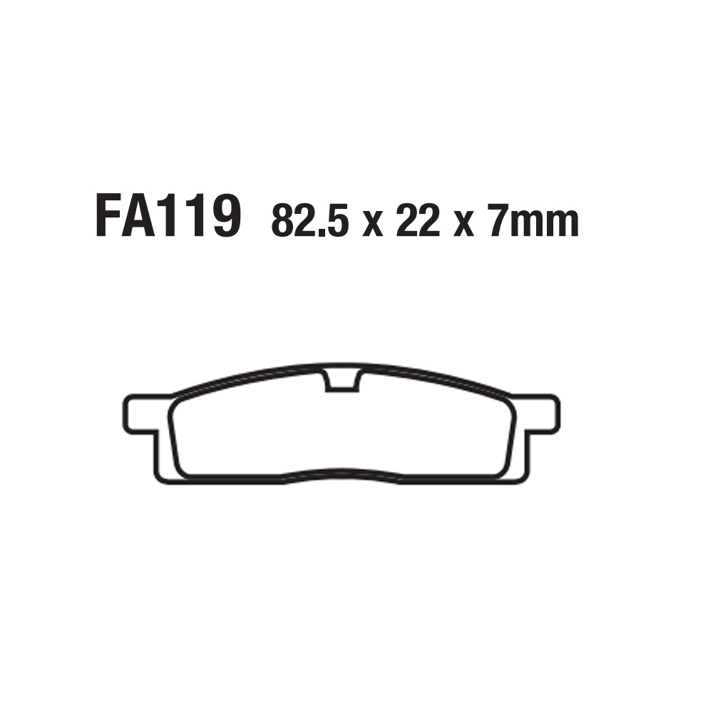 Motocicleta pastillas de freno ATV FA119 DT50 YZ 65 80 85